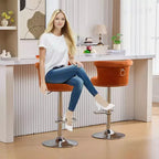 Tabourets de bar en velours