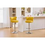 Tabourets de bar en velours