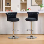 Tabourets de bar en velours