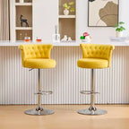 Tabourets de bar en velours