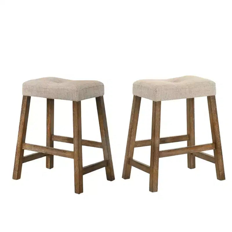 Tabourets de bar rustiques sans dossier