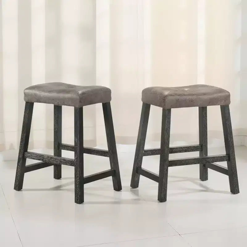 Tabourets de bar rustiques sans dossier