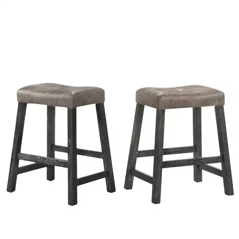 Tabourets de bar rustiques sans dossier