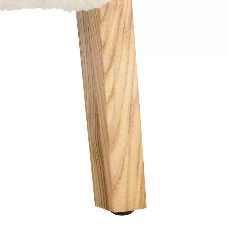 Fauteuil d'appoint blanc cassé/naturel