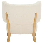 Fauteuil d'appoint blanc cassé/naturel