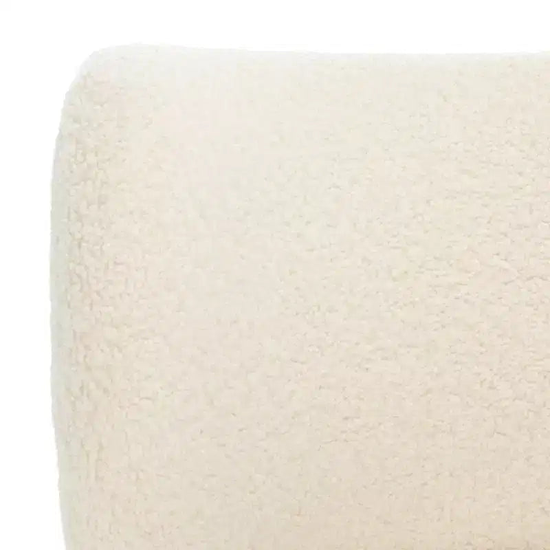 Fauteuil d'appoint blanc cassé/naturel