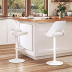 Tabourets de bar pivotants avec repose-pieds