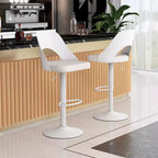 Tabourets de bar pivotants avec repose-pieds