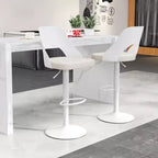Tabourets de bar pivotants avec repose-pieds