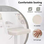 Tabourets de bar pivotants avec repose-pieds