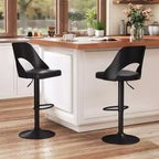 Tabourets de bar pivotants avec repose-pieds