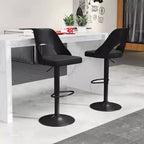 Tabourets de bar pivotants avec repose-pieds
