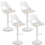 Tabourets de bar pivotants avec repose-pieds
