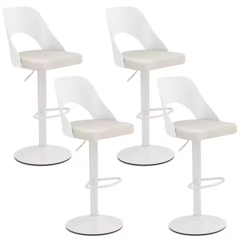 Tabourets de bar pivotants avec repose-pieds