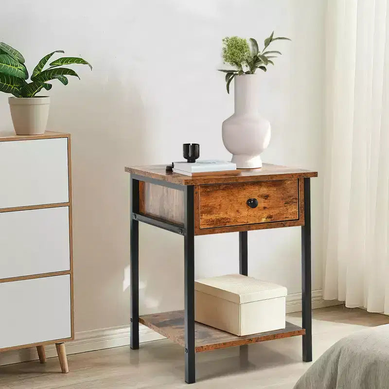 Table de chevet industrielle