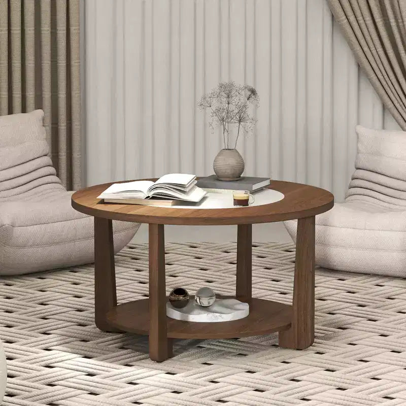 Table basse ronde en bois