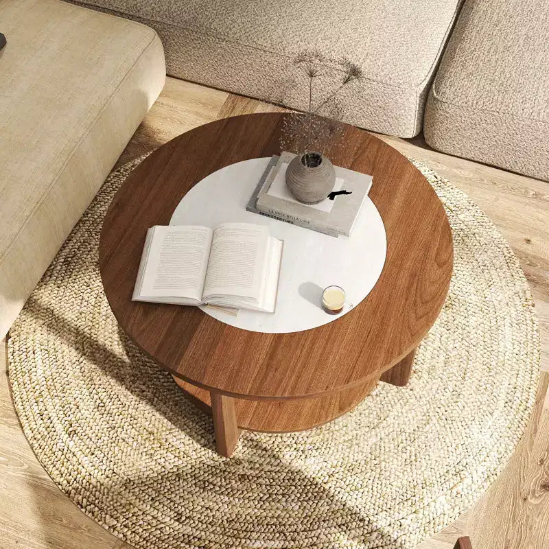 Table basse ronde en bois