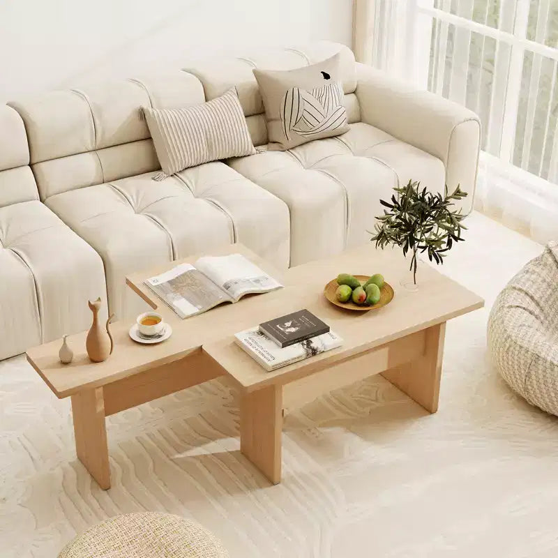 Table basse modulaire en forme de L