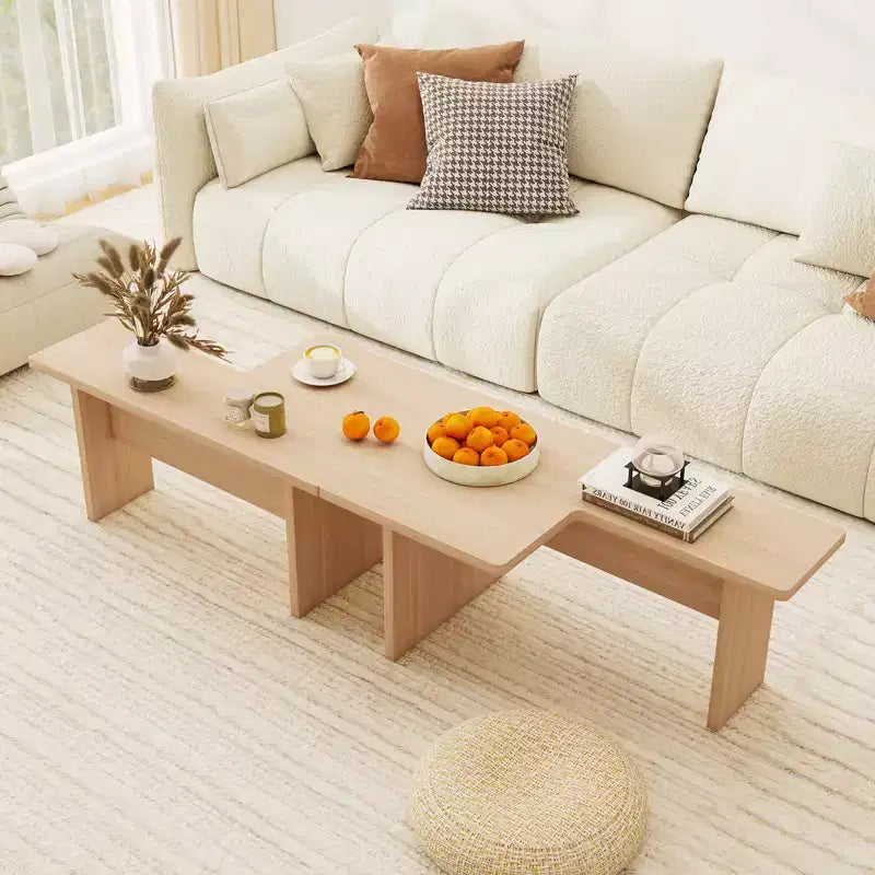 Table basse modulaire en forme de L