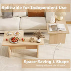 Table basse modulaire en forme de L