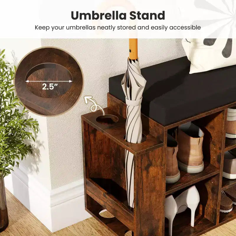 Banc de rangement pour chaussures