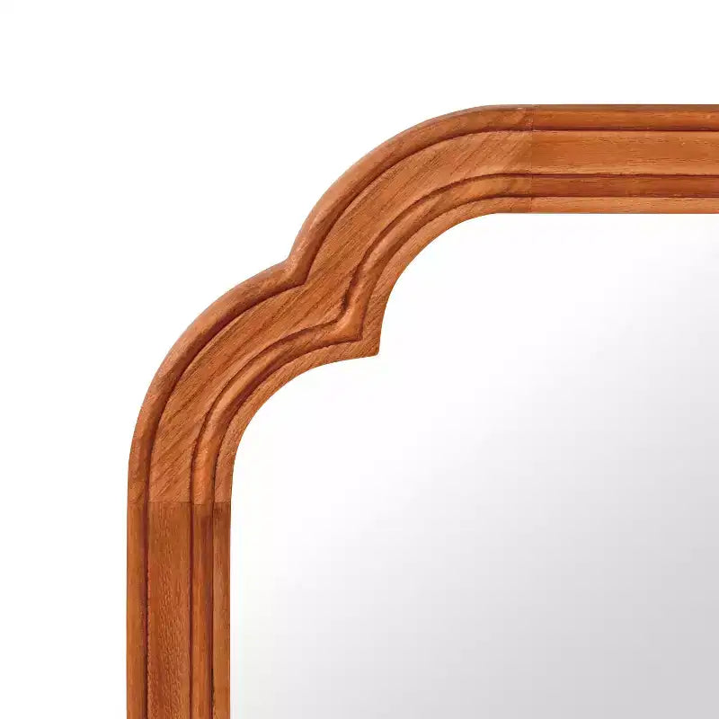 Miroir décoratif d'angle arrondi style campagne française