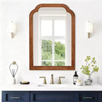 Miroir décoratif d'angle arrondi style campagne française