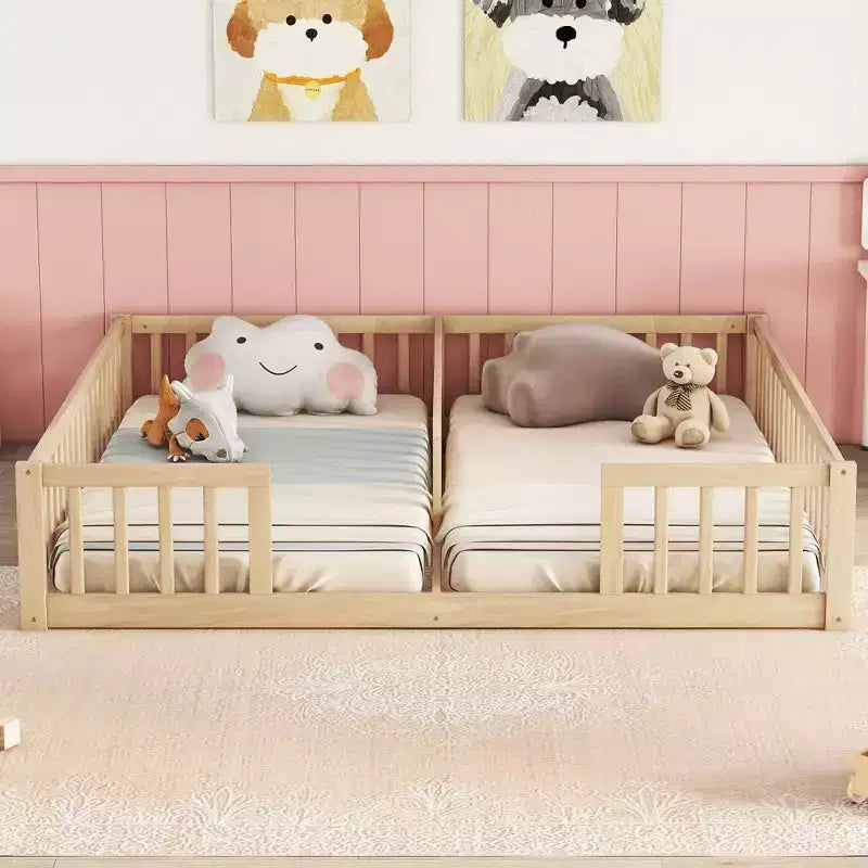 Lit au sol double/jumeau pour enfants