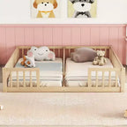 Lit au sol double/jumeau pour enfants