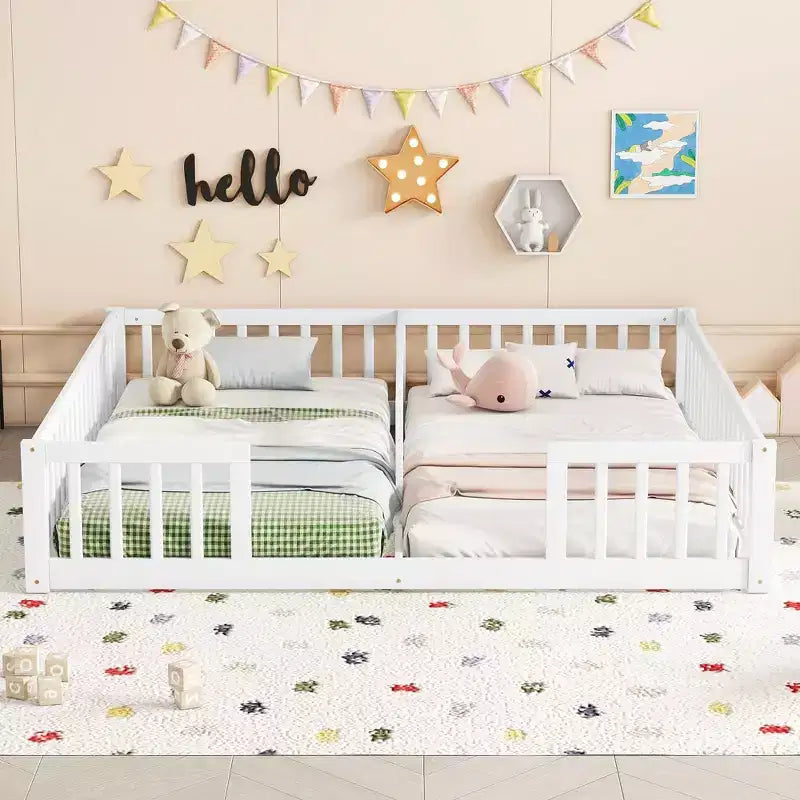Lit au sol double/jumeau pour enfants