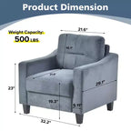 Canapé moderne, fauteuil d'appoint