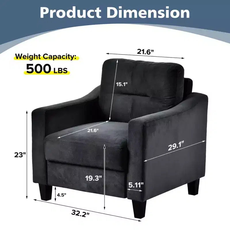 Canapé moderne, fauteuil d'appoint