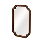 Miroir décoratif d'angle arrondi style campagnard moderne