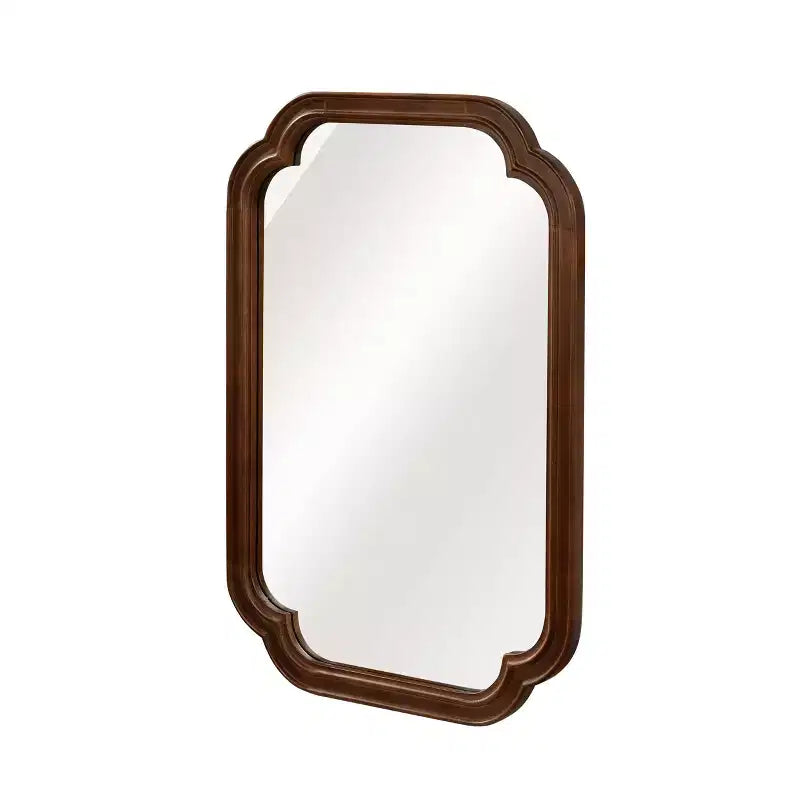 Miroir décoratif d'angle arrondi style campagnard moderne