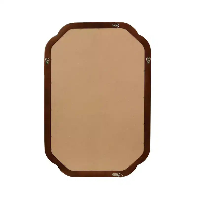 Miroir décoratif d'angle arrondi style campagnard moderne