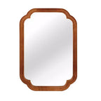 Miroir décoratif d'angle arrondi style campagnard moderne