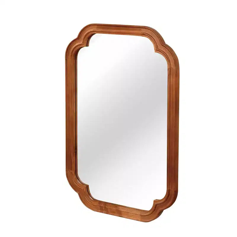 Miroir décoratif d'angle arrondi style campagnard moderne
