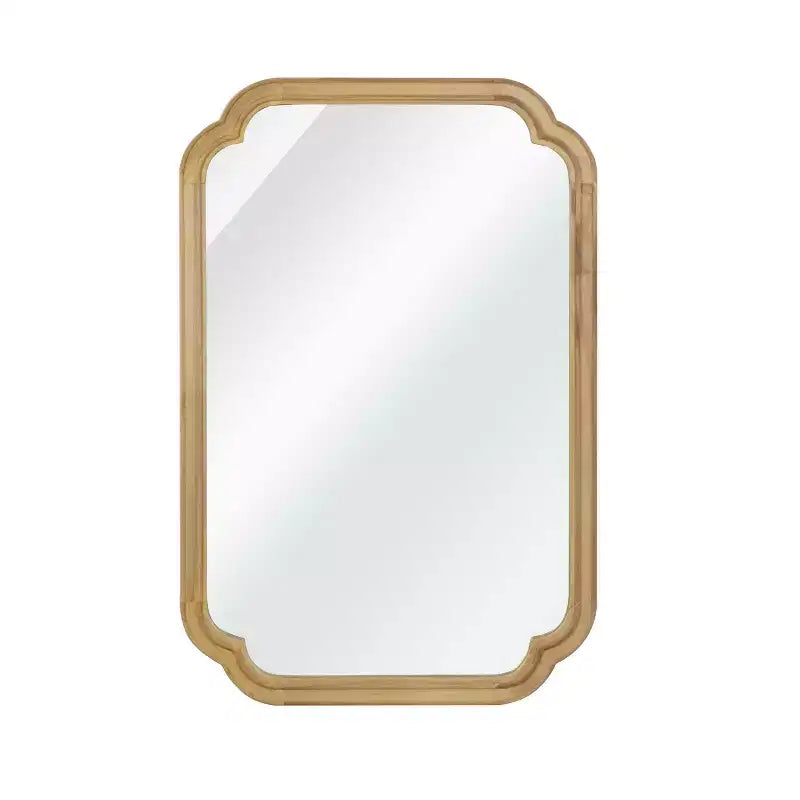 Miroir décoratif d'angle arrondi style campagnard moderne
