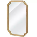 Miroir décoratif d'angle arrondi style campagnard moderne