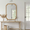 GDFStudio Paelia Modern Country Rounded Corner Decorative Mirror