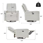 Fauteuils inclinables pivotants et basculants pour causeuse électrique