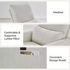 Fauteuils inclinables pivotants et basculants pour causeuse électrique