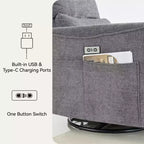 Fauteuils inclinables pivotants et basculants pour causeuse électrique