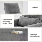 Fauteuils inclinables pivotants et basculants pour causeuse électrique