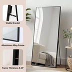 Miroir en aluminium pleine longueur