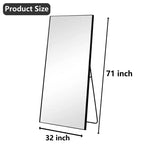 Miroir en aluminium pleine longueur