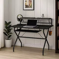 Bureau informatique à structure métallique tubulaire