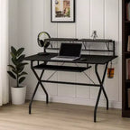 Bureau informatique à structure métallique tubulaire