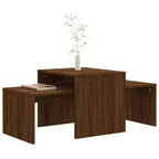 Table basse chêne fumé bois d'ingénierie moyen élégant