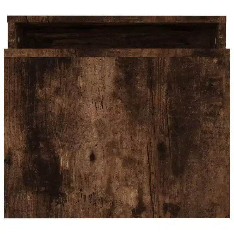 Table basse chêne fumé bois d'ingénierie moyen élégant